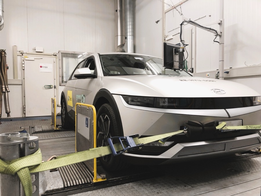 Electric vehicle testing at Empa